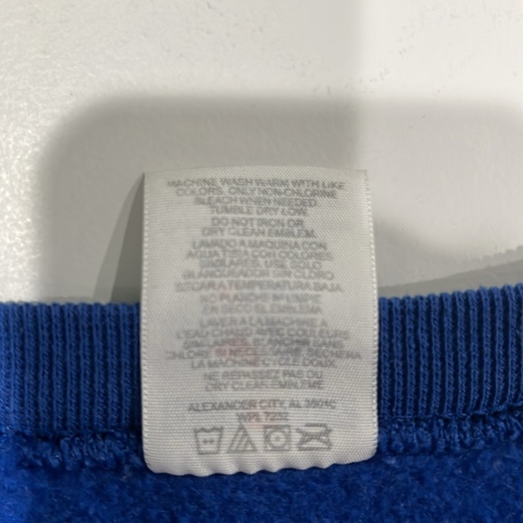 Vintage Original Orange County New York Choppers Blue Biker Sweatshirt SIZE  2XL - Picture 8 of 9